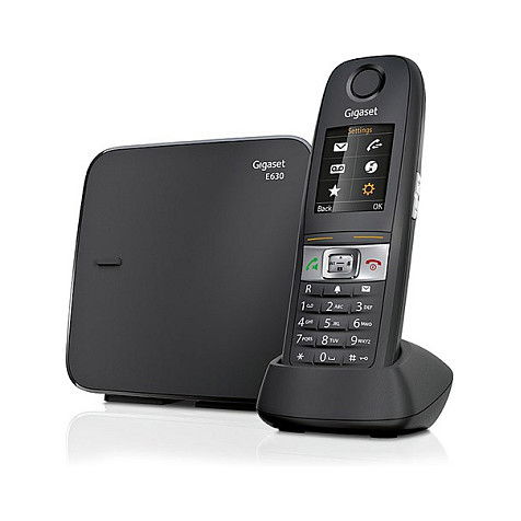 Gigaset E630 Teléfono Inalámbrico DECT Inteligente - Negro (Internacional)