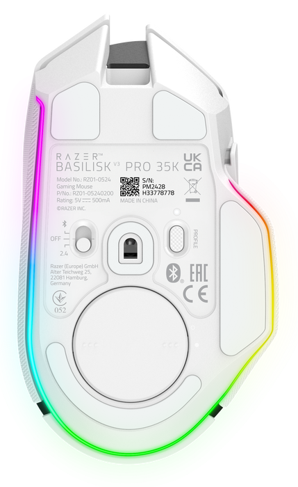 Razer Ratón Basilisk V3 Pro 35K Blanco RZ01-05240200-R3G1 Razer Ratón Basilisk V3 Pro 35K Blanco RZ01-05240200-R3G1
