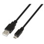 Aisens Cable USB 2.0 Tipo A Macho a Micro USB B Macho, 3m, Negro