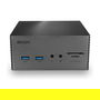LINDY Docking Station USB-C DST-Pro 101 con PD 3.0, 3 Pantallas 4K, Ethernet Gigabit, Lector de Tarjetas, para Laptop, Gris Aluminio