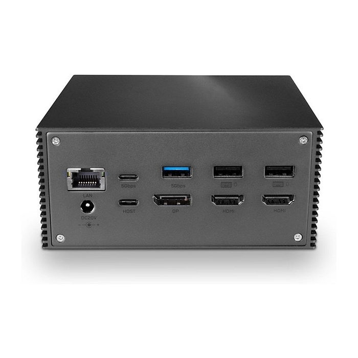 LINDY Docking Station USB-C DST-Pro 101 con PD 3.0, 3 Pantallas 4K, Ethernet Gigabit, Lector de Tarjetas, para Laptop, Gris Aluminio LINDY Docking Station USB-C DST-Pro 101 con PD 3.0, 3 Pantallas 4K, Ethernet Gigabit, Lector de Tarjetas, para Laptop, Gris Aluminio