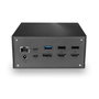 Lindy 43378 Base para portátil y replicador de puertos USB 3.2 Gen 2 Type-C Gris