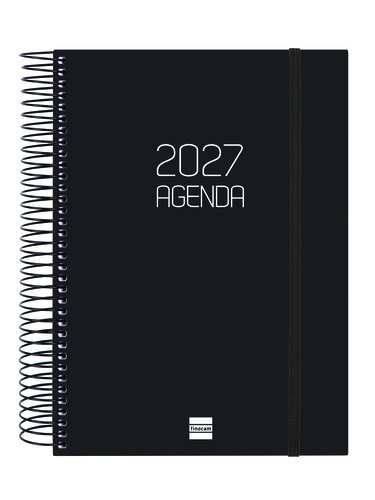 FINOCAM Agenda Anual 2027 Catalán Espiral Basic Opaque Negra FINOCAM Agenda Anual 2027 Catalán Espiral Basic Opaque Negra