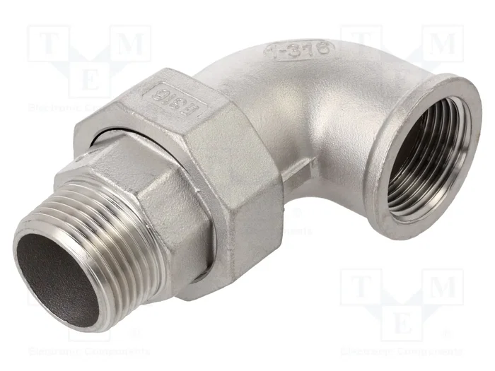 GEBO Codo de 90° de Acero Inoxidable 1.4408 G 1 pulgada GEBO Codo de 90° de Acero Inoxidable 1.4408 G 1 pulgada