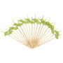Cook Concept Juego de 20 Pinchos de Bambú 12 cm Modelos Surtidos Hoja de Monstera Sandía Piña