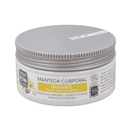 NATURABIO COSMETICS Manteca Corporal Radiante Tiare-Karite 200Ml Bio para Nutrir y Suavizar la Piel Seca