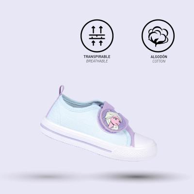 Zapatilla Loneta Suela Pvc Algodón Frozen 2 Lila 31