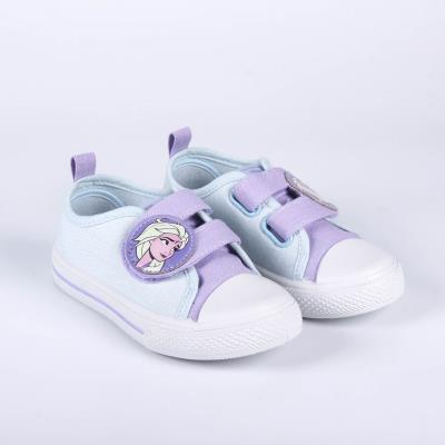 Zapatilla Loneta Suela Pvc Algodón Frozen 2 Lila 31