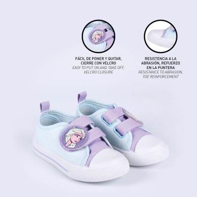 Zapatilla Loneta Suela Pvc Algodón Frozen 2 Lila 31
