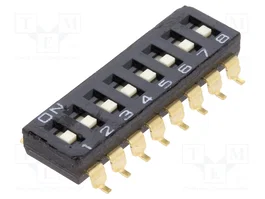 Aratas (Formerly Omron Components) A6S-8102-H DIP-SWITCH de 8 secciones SMT