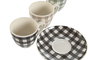 Cafe Shabby DKD Home Decor Verde Gris 6.2 x 5.5 x 8.5 cm Set de 6