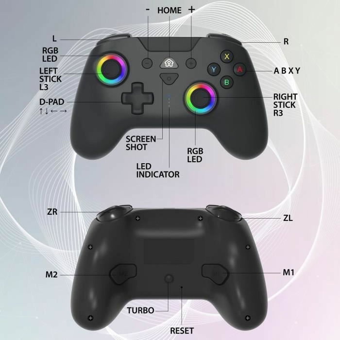 Subsonic Mando inalámbrico M30 para Switch/Switch 2, negro Subsonic Mando inalámbrico M30 para Switch/Switch 2, negro