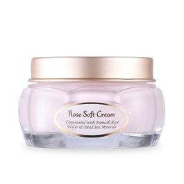 SABON Crema Hidratante Facial Suave Rosa 80 ml - Agua de Rosa, Minerales Mar Muerto - Textura Suave, Acabado Radiante, Certificación Cosmos Organic