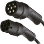 LogiLink Cable de carga para coche eléctrico Tipo 2 22kW 32A 10m Negro + Bolsa