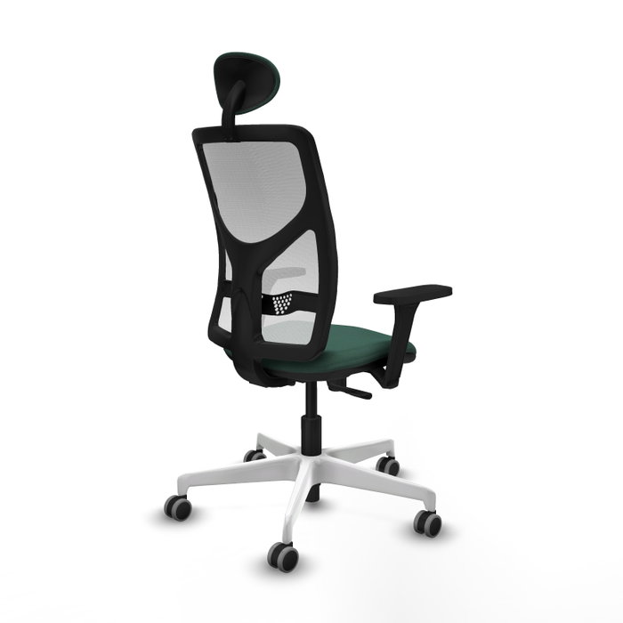 PIQUERAS Y CRESPO Silla de oficina Motilla Verde botella con mecanismo Sincro