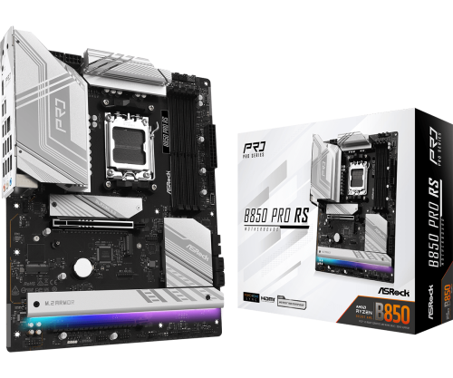ASRock Placa Base AMD B850 Pro RS Socket AM5 ATX DDR5 M.2 SATA 90-MXBQK0-A0UAYZ ASRock Placa Base AMD B850 Pro RS Socket AM5 ATX DDR5 M.2 SATA 90-MXBQK0-A0UAYZ