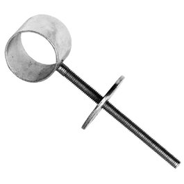 AVL Soporte Central Redondo para Tubo de Armario 16 mm Cincado WL143