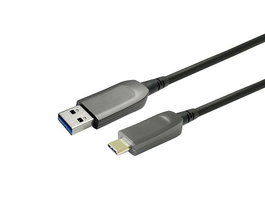 Vivolink Cable de Fibra Óptica USB-A a USB-C Macho/Macho 30m Compatible con Logitech