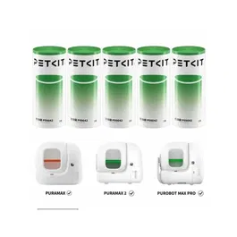 Petkit Pack de 5 Rollos de 20 Bolsas de Basura para Arenero Automático PuraMax 2 - 8 L - Verde - AAATF85220