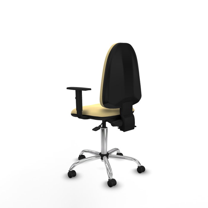 PIQUERAS Y CRESPO Silla de oficina Aýna color Crema con mecanismo Asincro