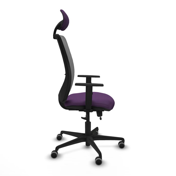 PIQUERAS Y CRESPO Silla de oficina Zulema Morada con Malla Gris