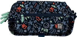 GRAFOPLAS DISEÑO Portatodo Triple con Solapa B&B Peace 22,5x12x14cm