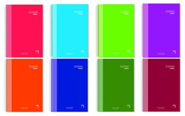 Bloc Pacsa Premium Extra. Tapa Extra Fº 80H Cuadric.4X4 90G 5 Col. Banda Surtido (8 Col.) (Set de 4)