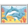 Ravensburger CreArt Kids Pintar por números Kit 12023220 - Delfines y Corales 13x18cm, para niños a partir de 7 años
