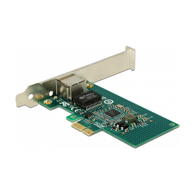 DeLOCK 89942 Tarjeta de Red Interna Gigabit LAN PCI Express x1 1x RJ45 con Controlador Intel I210 para Windows y Linux