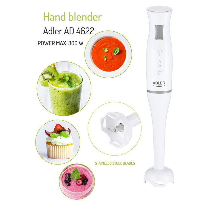 Adler Batidora de mano Ad 4622, 300 W Adler Batidora de mano Ad 4622, 300 W