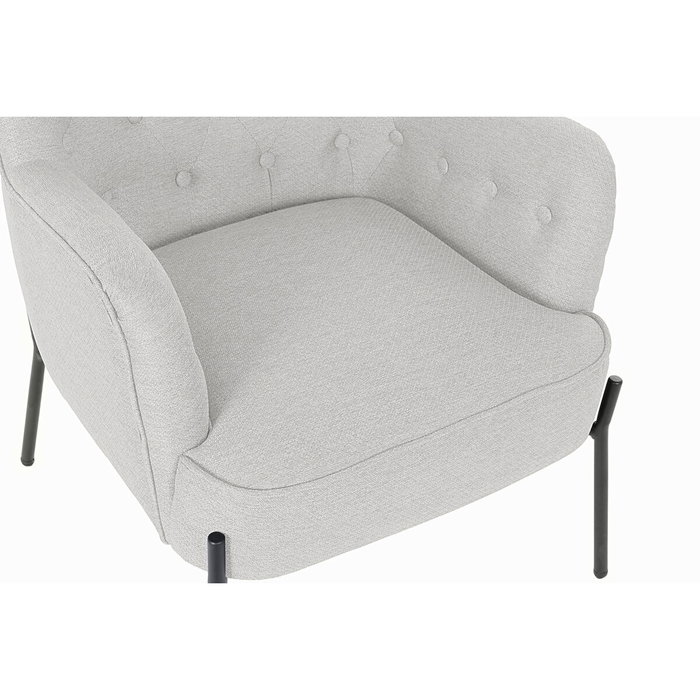 DKD Home Decor Sillón de Poliéster y Metal Beige DKD Home Decor Sillón de Poliéster y Metal Beige