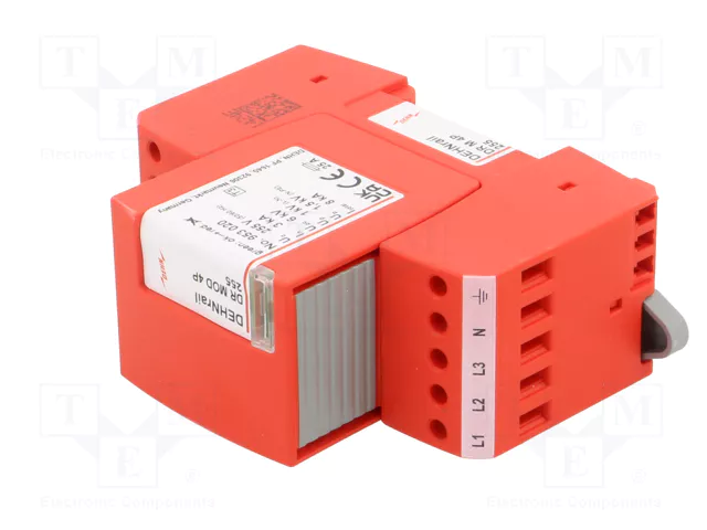DEHN Limitador de sobretensiones Tipo 3 3kA para raíl DIN DEHN Limitador de sobretensiones Tipo 3 3kA para raíl DIN