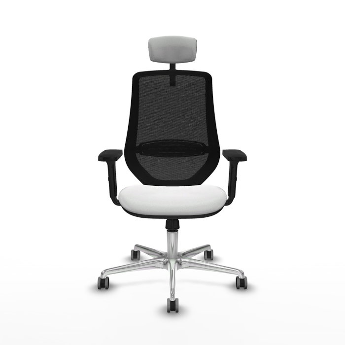 PIQUERAS Y CRESPO Silla de oficina Mardos con mecanismo Sincro, Blanco y Negro PIQUERAS Y CRESPO Silla de oficina Mardos con mecanismo Sincro, Blanco y Negro