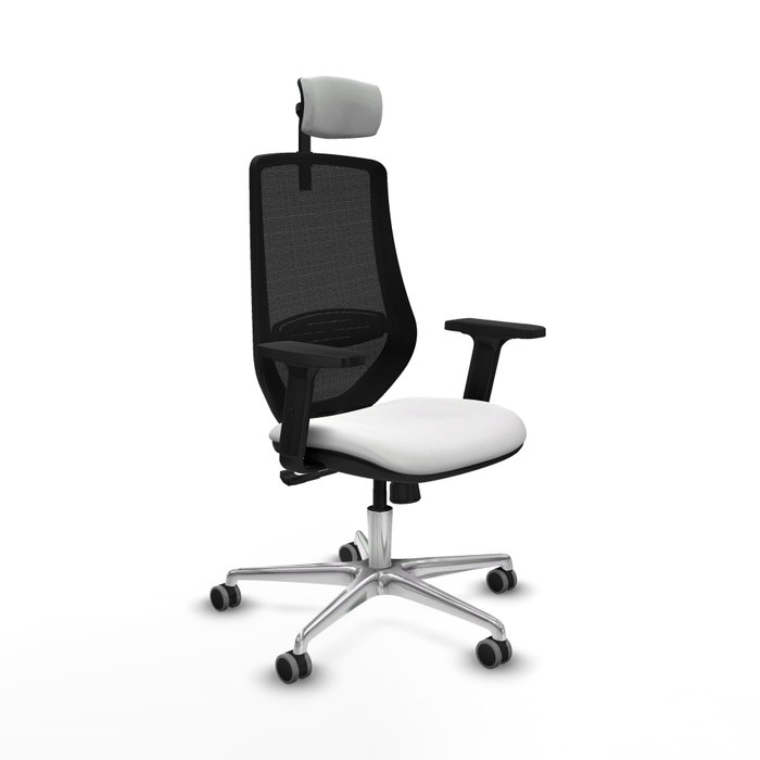PIQUERAS Y CRESPO Silla de oficina Mardos con mecanismo Sincro, Blanco y Negro PIQUERAS Y CRESPO Silla de oficina Mardos con mecanismo Sincro, Blanco y Negro