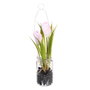 Ixia Planta Tulipán Rosa Artificial 7 x 7 x 18 cm