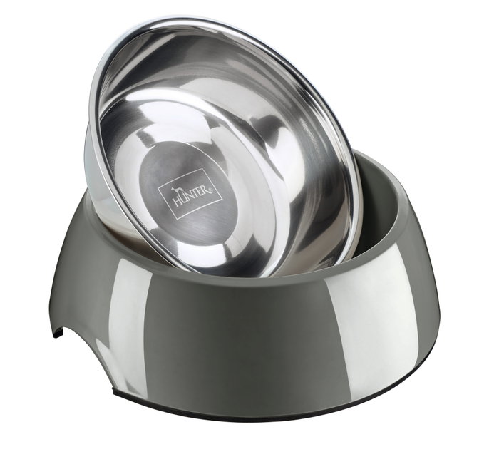 Hunter Comedero de Melamina Gris 160 mL (Set de 2) inevitable