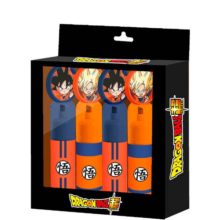 KARACTERMANIA Pack de 4 Marcadores Dragon Ball Multicolor KARACTERMANIA Pack de 4 Marcadores Dragon Ball Multicolor