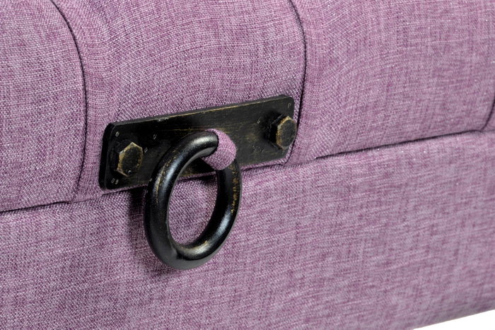DKD Home Decor Descalzadora Poliester Metal Fucsia