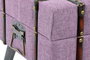 DKD Home Decor Descalzadora Poliester Metal Fucsia