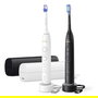 Philips Sonicare 7100 HX7429/02 - Cepillo dental sónico recargable Duo-Pack Negro/Blanco, 4 modos, 62000 movimientos/min, Bluetooth, 2 mangos + 2 cabezales