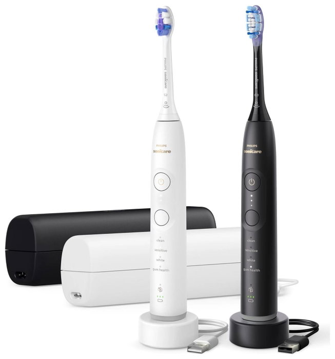 Philips Sonicare 7100 HX7429/02 Duo-Pack Negro/Blanco