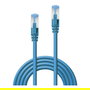 LINDY Patchkabel 47147 Cat6A S/FTP (S-STP) LSZH Azul 1 m - Cable de Red RJ-45 Macho a Macho para 10 Gbit/s, 500 MHz