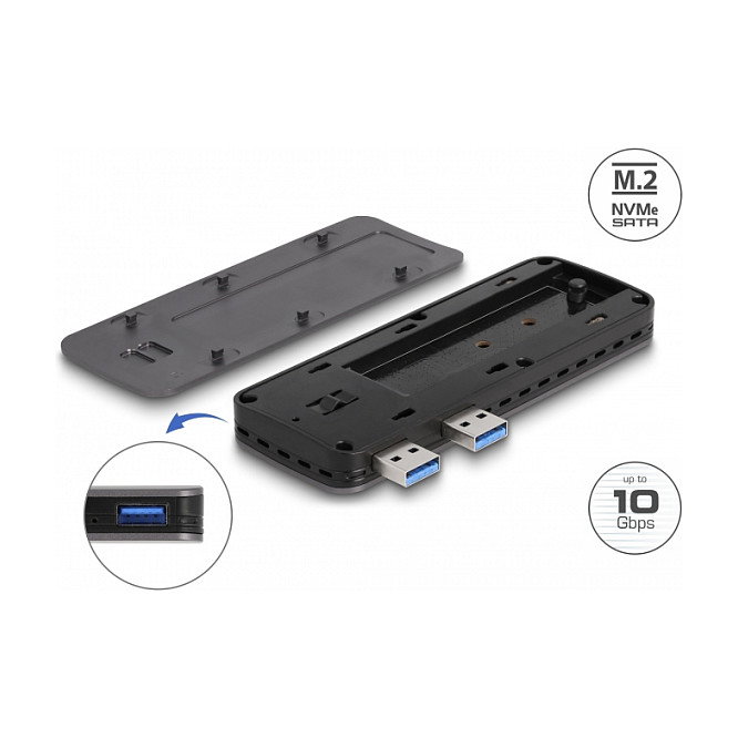 DeLOCK Carcasa USB 3.2 Gen 2 para PlayStation 5 con ranura M.2 NVMe DeLOCK Carcasa USB 3.2 Gen 2 para PlayStation 5 con ranura M.2 NVMe