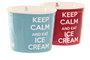 DKD Home Decor Set de 5 Piezas Helados en Cerámica y Pino Multicolor