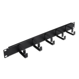 Aisens Organizador de Cables Metálico 19 pulgadas 1U Negro A141-0309