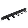 Aisens Organizador de Cables Metálico 19 pulgadas 1U Negro A141-0309