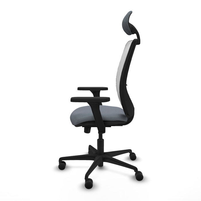 PIQUERAS Y CRESPO Silla de oficina Zulema con mecanismo Sincro/Traslack, Gris y Blanco PIQUERAS Y CRESPO Silla de oficina Zulema con mecanismo Sincro/Traslack, Gris y Blanco