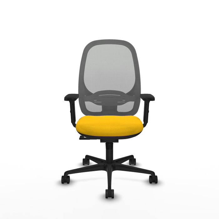 PIQUERAS Y CRESPO Silla de oficina Cilanco con mecanismo Sincro, Amarillo y Gris PIQUERAS Y CRESPO Silla de oficina Cilanco con mecanismo Sincro, Amarillo y Gris