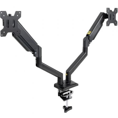TooQ Soporte de Mesa para 2 Monitores DB1434TNR-B Giratorio Inclinable Pistón de Gas hasta 10kg por Brazo TooQ Soporte de Mesa para 2 Monitores DB1434TNR-B Giratorio Inclinable Pistón de Gas hasta 10kg por Brazo