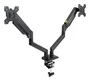 Tooq Soporte de Mesa para 2 Monitores DB1434TNR-B con Pistón de Gas